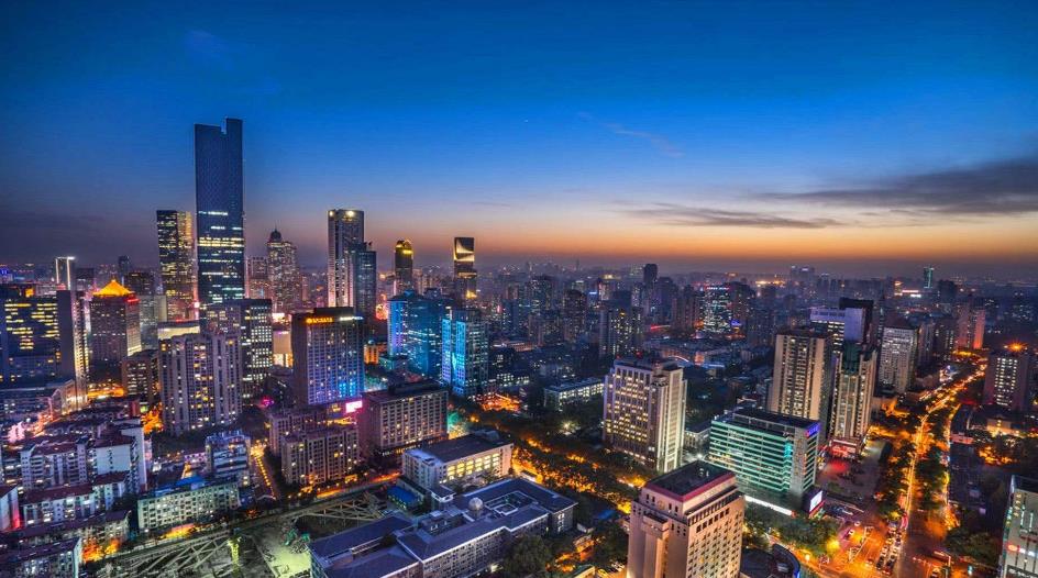 点亮城市繁华新高度丨苏州吴中区商务广场-升宏光电智能景观照明案例赏析