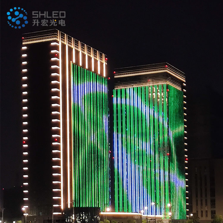 点亮城市繁华新高度 苏州吴中区商务广场-升宏光电智能景观照明案例赏析